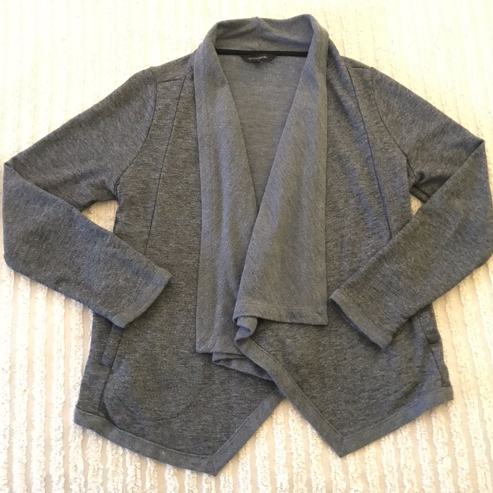 Banana Republic Cardigan Sweater Grey Size Medium